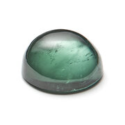 Tourmaline, green, round cabochon