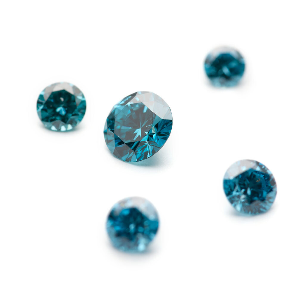 Blue treated brilliant 