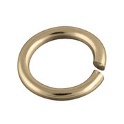 Round jump ring 925/- gold-plated