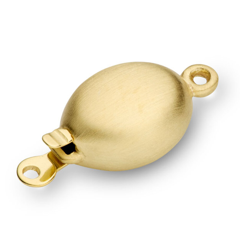Oval jewelry clasp 925/- gold-plated 