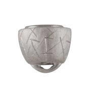 Barrel-shaped magnet clasp with ice pattern 925/- two tones