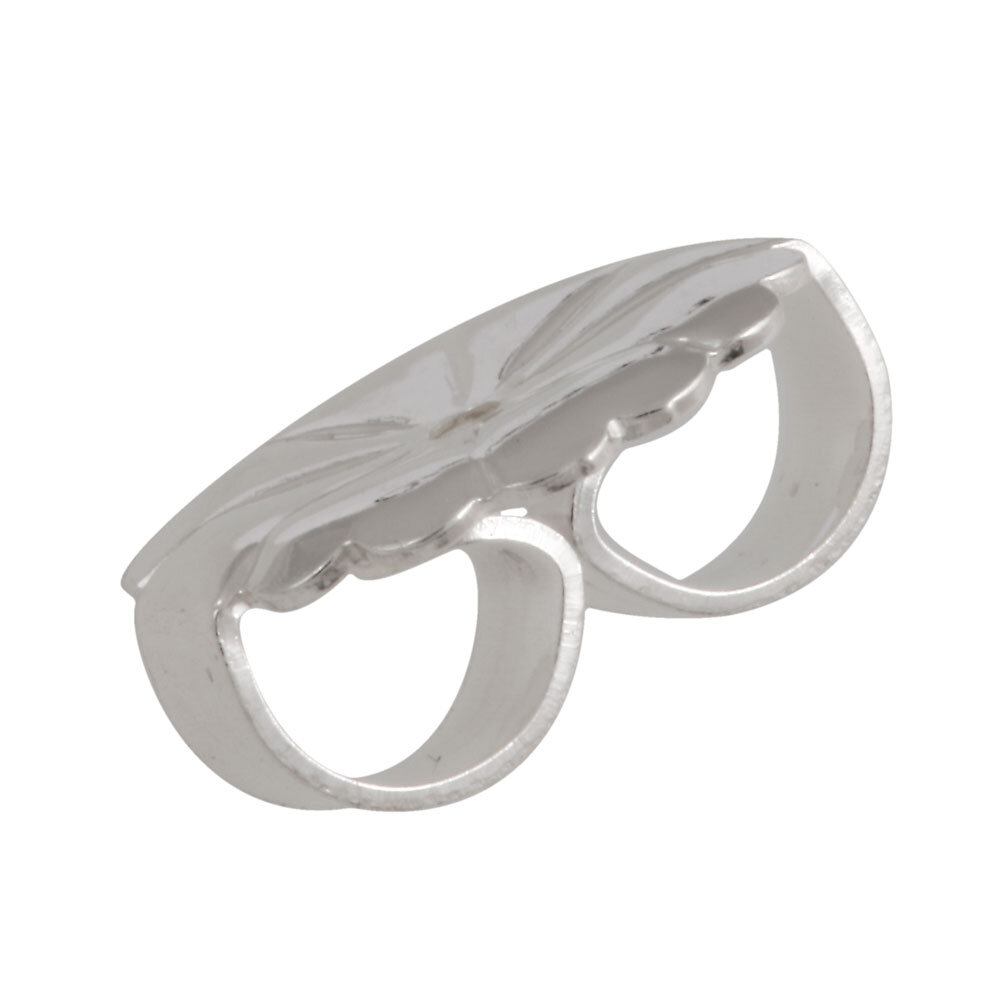 Jumbo ear nut 925/- floral-shaped 