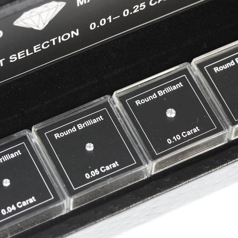 Master set: brilliant 0.01-0.25 carat 