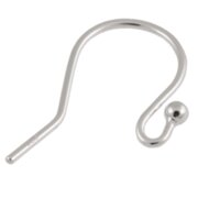Ear hook with bead 925/- 