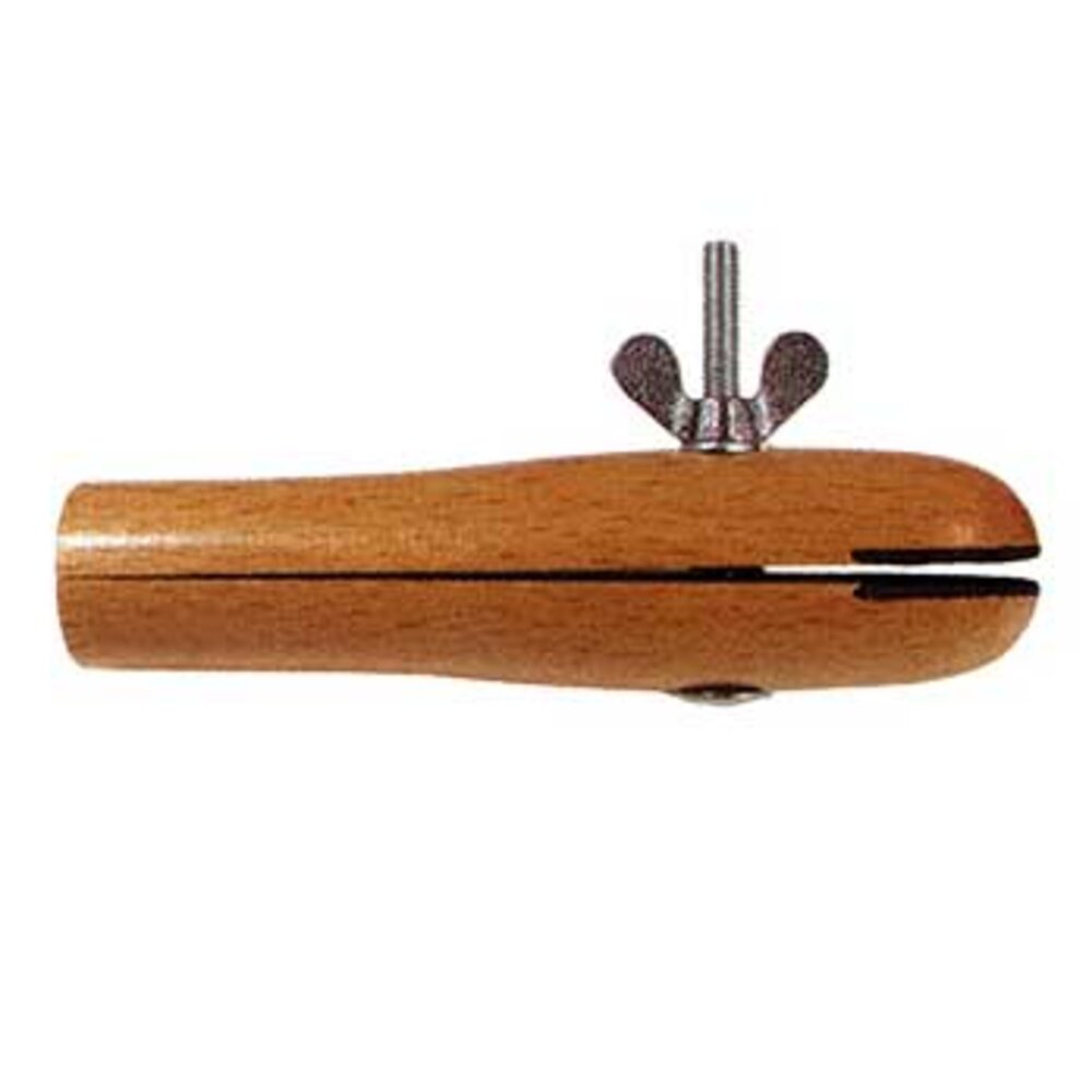 Rundad fattarklo, trä med sidskruv 