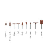 Alphaflex gummipolerer HP, brun – forpolering