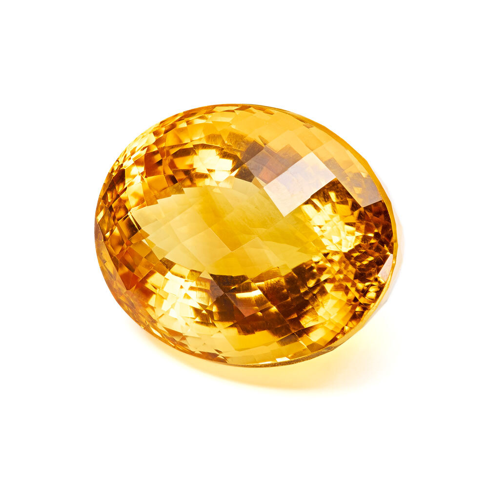 Citrine, oval ceylon 