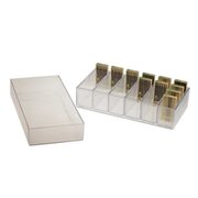 Storage box for cutters, clear plastic