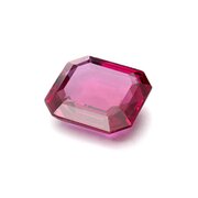 Ruby, octagon, 4.10 x 3.75 mm