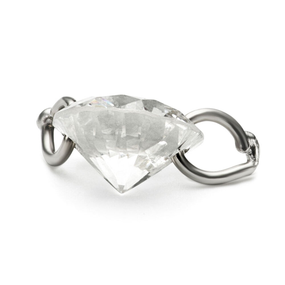 Brilliant with hoops 0.10 ct 