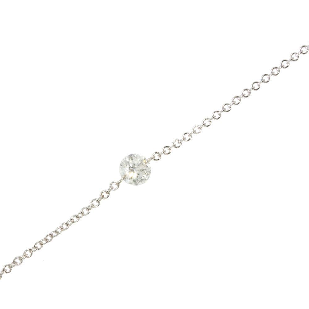 Armbånd med 0,11 carat brillant 750/- hvidguld 