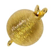 Ball clasp with picturesque touch 925/- gold-plated