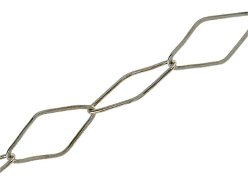 Flad rombokæde 925/- 