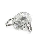 Brillant med hoops 0,10 ct