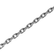 Anker skrå facet 750/- hvidguld 