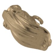 Ear clip with tulip and jump ring 925/- gold-plated