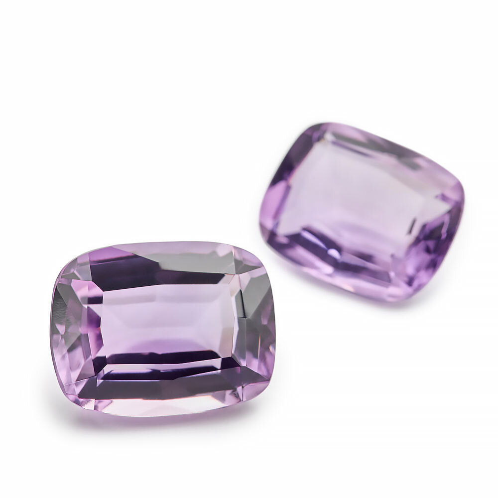 Amethyst, antique diamond cut 