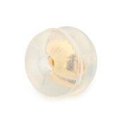 Ear nut, silicone 750/- yellow gold