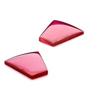 Synthetic ruby, trapezoid