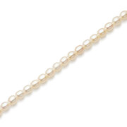 Chain with rice-shaped freshwater pearls, cultured 