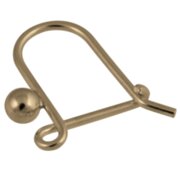 Earwire with bead and jump ring 333/- 