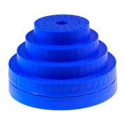 Rotating storage carousel for cutters, blue