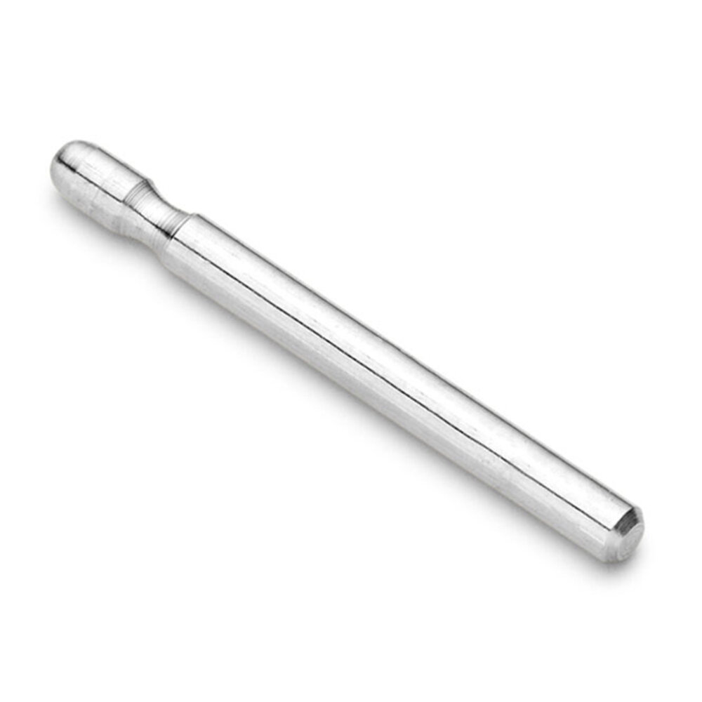 Ear pin with 1 notch, rounded end, 925/- 