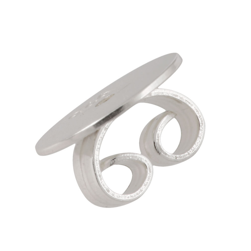 Ear nut with plate 925/- 