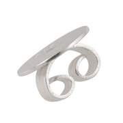 Ear nut with plate 925/-