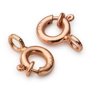 Spring ring with bolt 750/- red gold