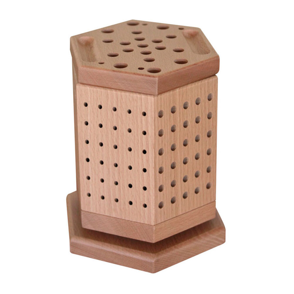 Storage carousel for cutters, beechwood 