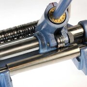 Ring sizer with 3 mandrels and 13 half-round profile rolls