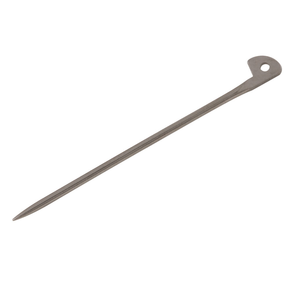 Nysølv brochestift med flad ende 