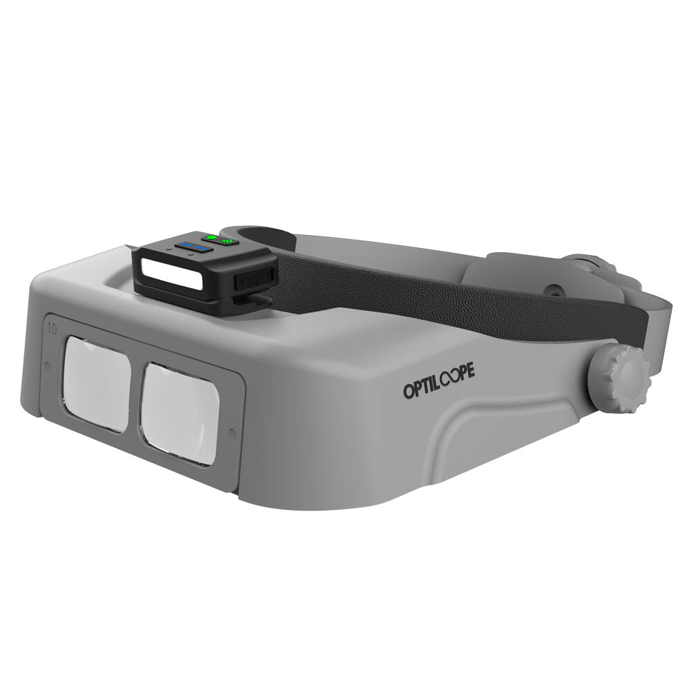 Headband magnifier Optiloope SP5 with motion-controlled LED light 