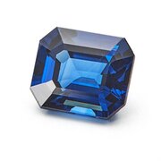 Blå safir, oktogon, 6,00 x 5,10 mm