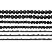 Spinel chain, black diamond cut