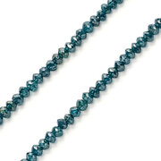 Kedja med blå rådiamanter, 14,50 carat