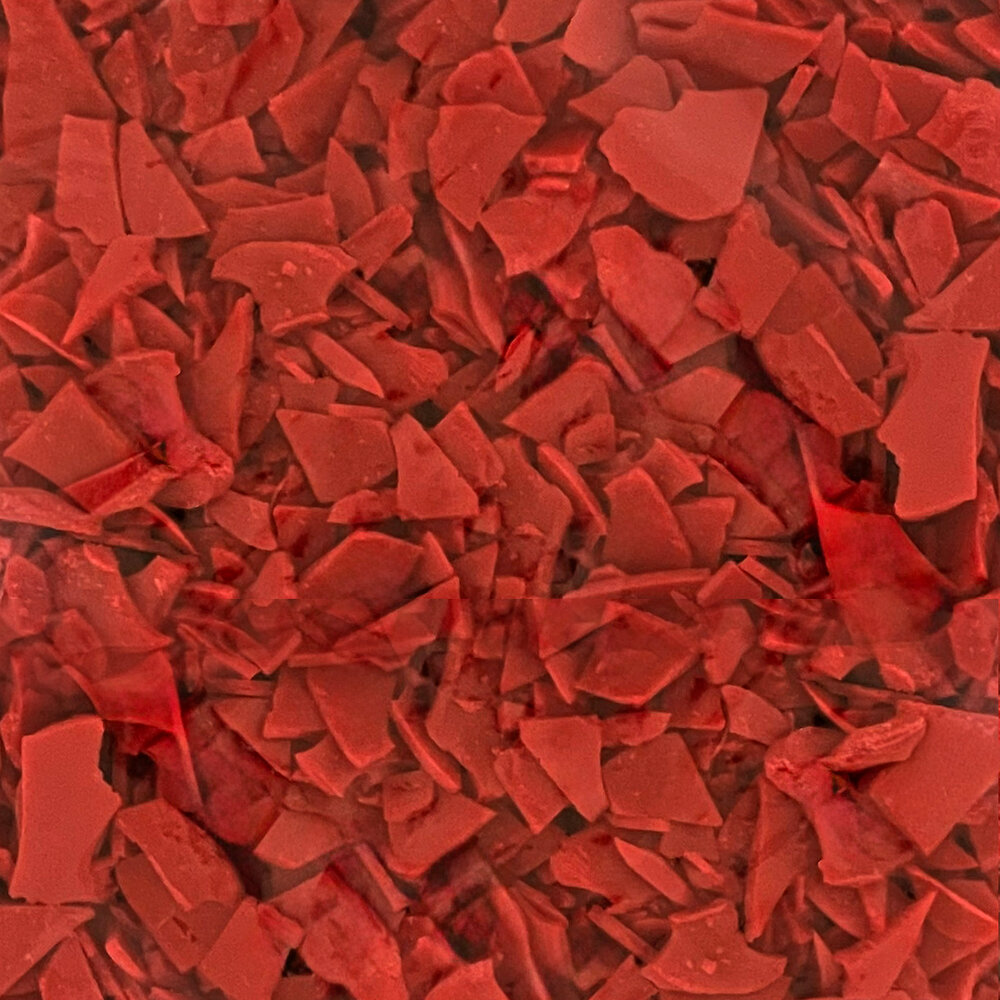 Injection wax, ruby red 