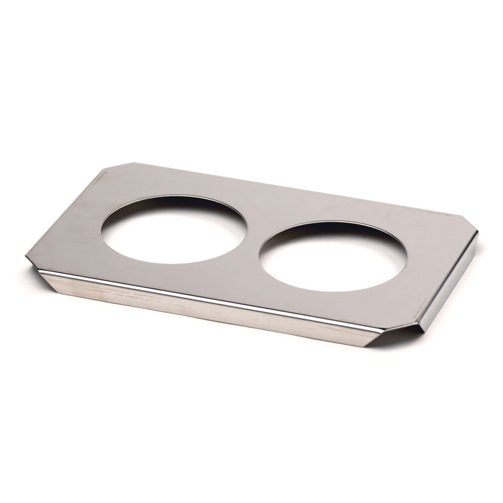 Cover for two glass beakers, stainless steel 