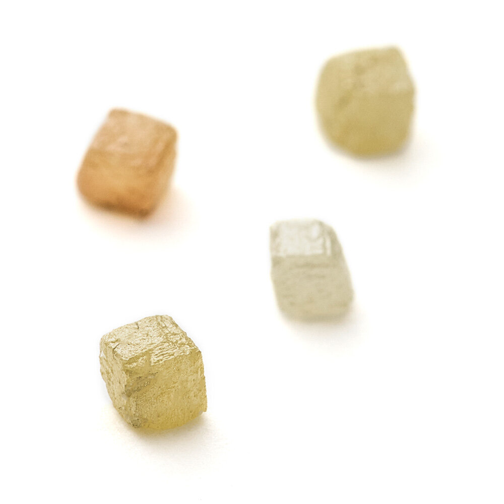 Cubic rough diamond, 2 x 2 mm 