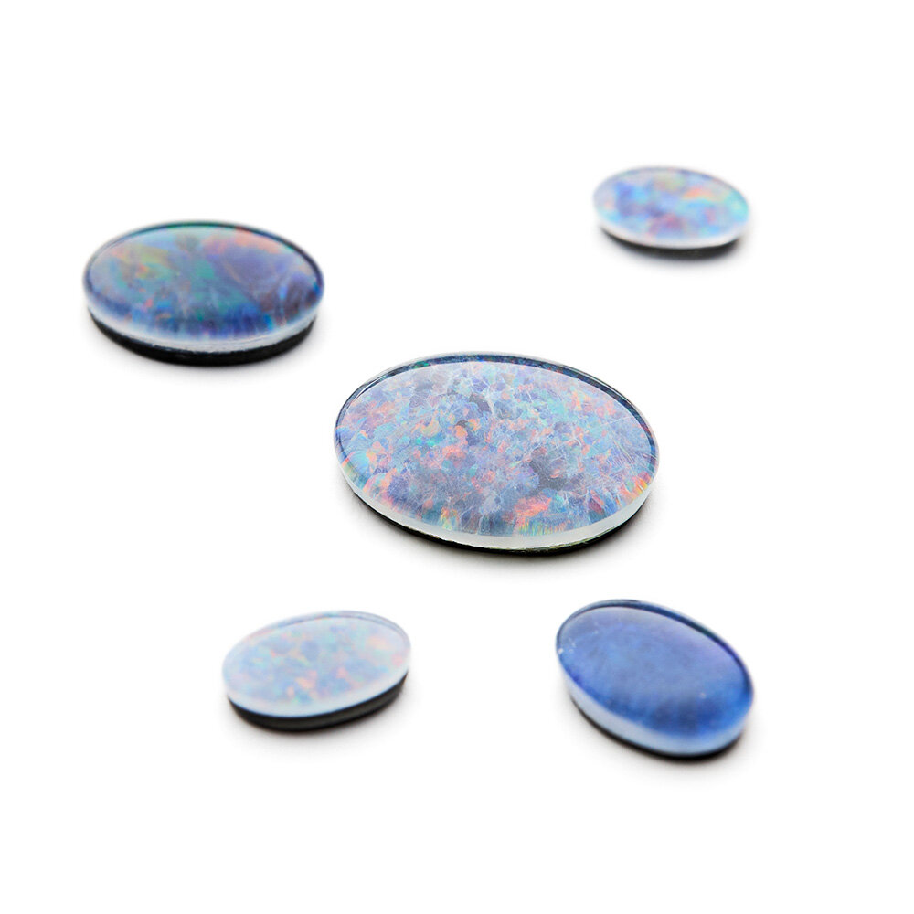 Opal triplet, oval 