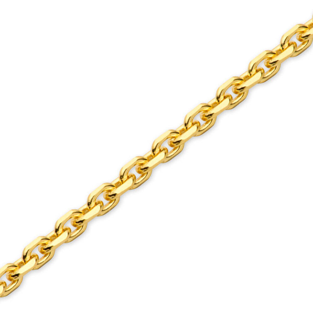 Trace diamond cut 925/- gold-plated 