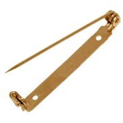 Broschplatta med 2 hål, mässing