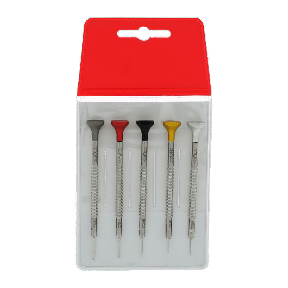 Watchmaker screwdrivers with blades Ø 0.60-1.40 mm, Horotec 
