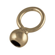 Capsule with a large closed jump ring 585/- yellow gold