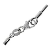 Swiwel clasp with end caps 590/- white gold