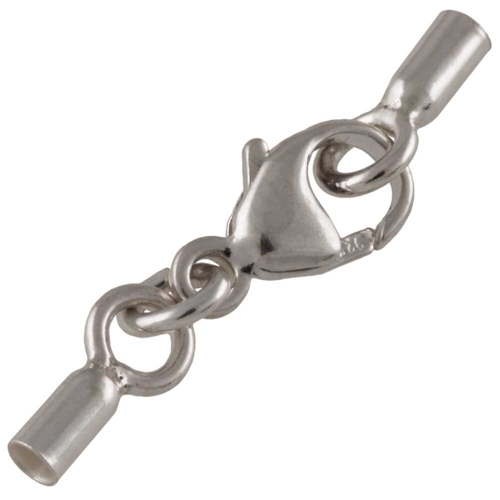 Swivel clasp with end caps 925/- 