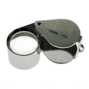 Magnifier triplet in chrome 10X - 18 mm