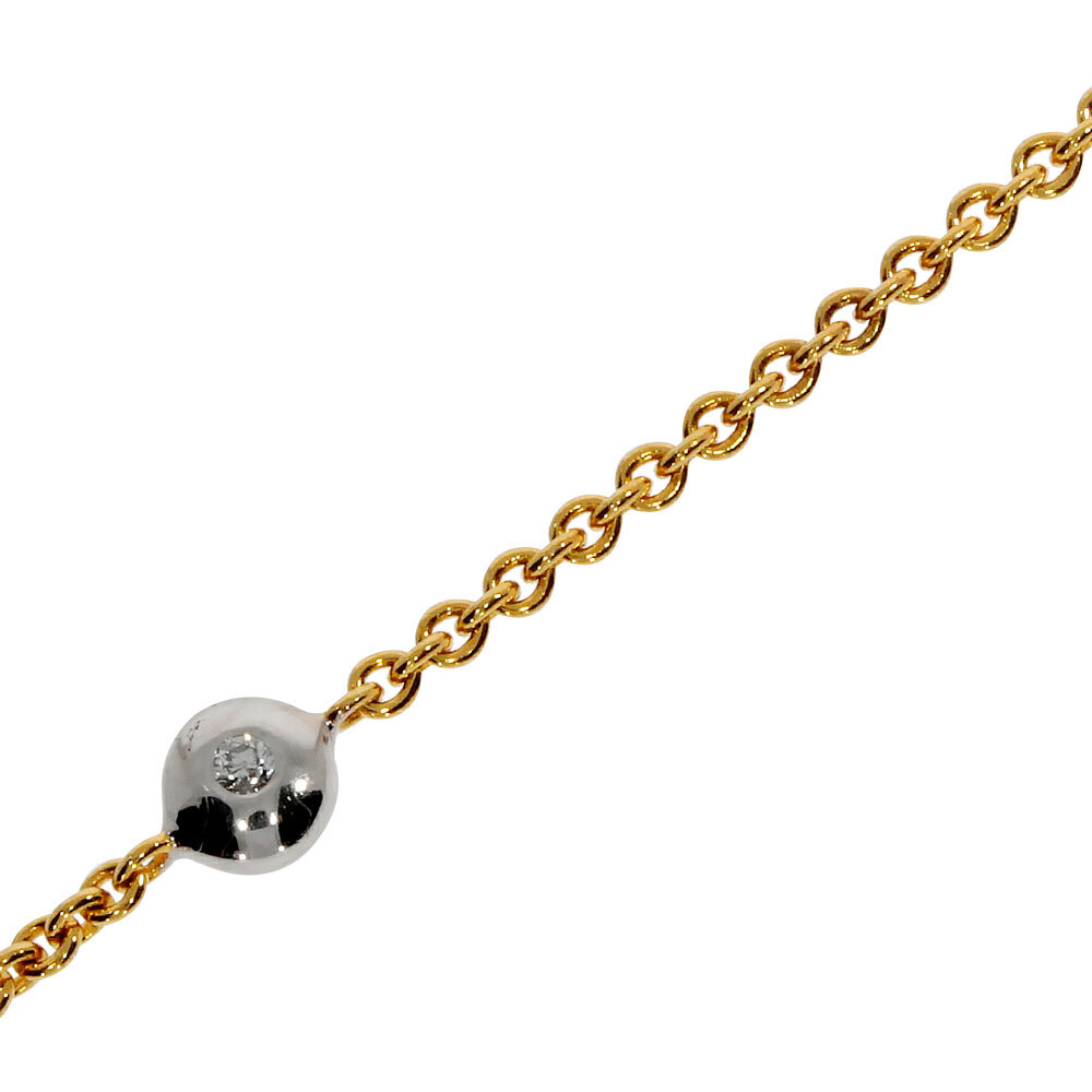 Ankle bracelet trace  585/- two tones 