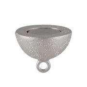 Magnet clasp decorated with stardust 925/- rhodium plated